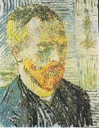 Self Portrait with Japanese Print Vincent Van Gogh